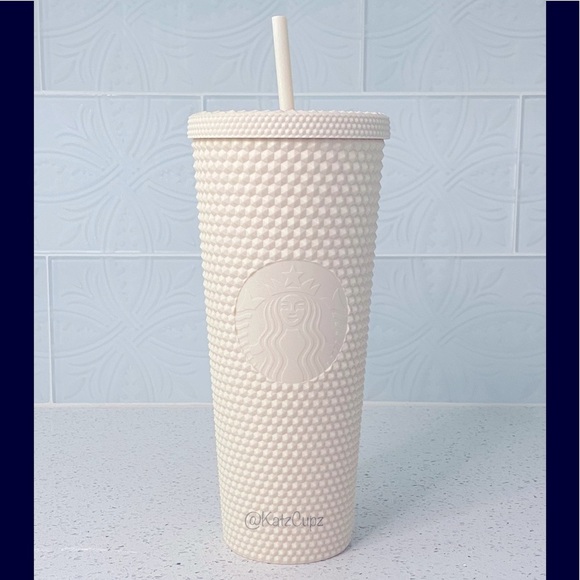 Starbucks Accessories - LAST PRICE DROP Starbucks Studded White Tumbler, Indonesia, Venti